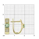 Серьги из желтого золота