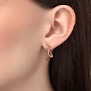 Серьги из красного золота