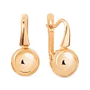 Серьги из красного золота