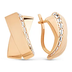 Серьги из красного золота