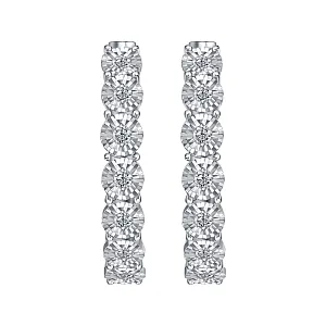 Серьги из белого золота