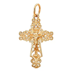 Крест из красного золота