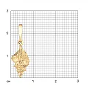 Подвеска из красного золота