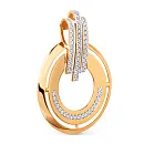 Подвеска из красного золота с фианитами