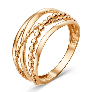 Кольцо из красного золота