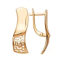 Серьги из красного золота