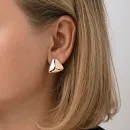 Серьги из красного золота с фианитами