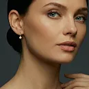 Серьги из красного золота с бриллиантами