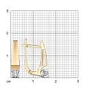 Серьги из красного золота с бриллиантами