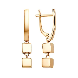 Серьги из красного золота