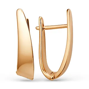 Серьги из красного золота