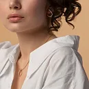 Серьги из красного золота с фианитами