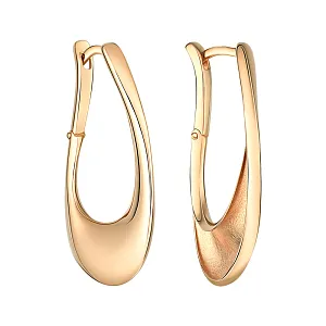 Серьги из красного золота