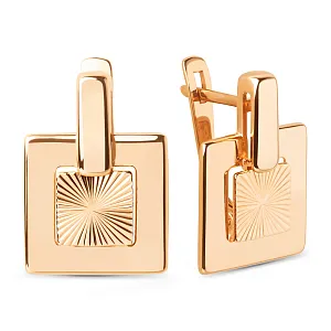 Серьги из красного золота