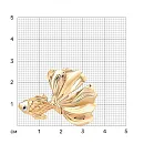 Брошь из красного золота