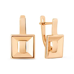 Серьги из красного золота