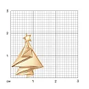 Подвеска из красного золота