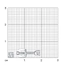 Моно серьга из белого золота с бриллиантом