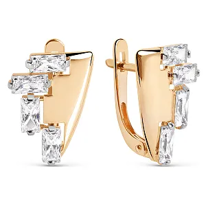 Серьги из красного золота