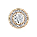 Подвеска из красного золота с бриллиантами