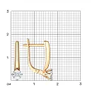 Серьги из красного золота