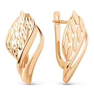 Серьги из красного золота