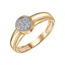 Кольцо из красного золота с бриллиантами