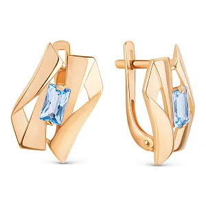 Серьги из красного золота