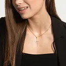 Подвеска из красного золота с фианитами