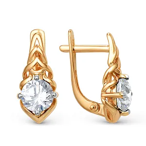 Серьги из красного золота