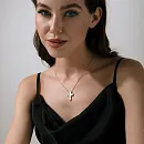 Подвеска из красного золота с фианитами