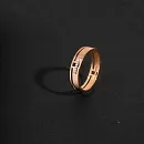 Кольцо из красного золота с фианитами