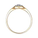 Кольцо из красного золота с бриллиантами