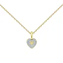 Подвеска из желтого золота с бриллиантами