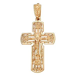 Крест из красного золота