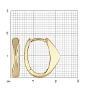 Серьги из красного золота