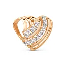 Подвеска из красного золота с фианитами