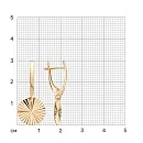 Серьги из красного золота