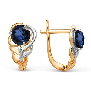 Серьги из красного золота