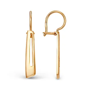 Серьги из красного золота