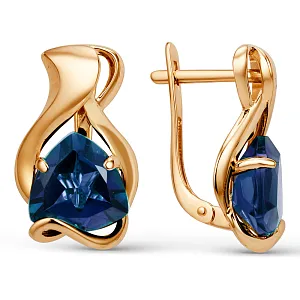 Серьги из красного золота