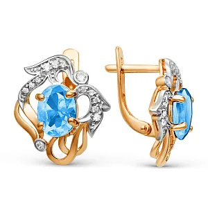 Серьги из красного золота