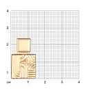 Подвеска из красного золота