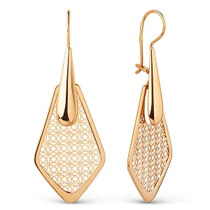 Серьги из красного золота