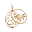 Подвеска из красного золота