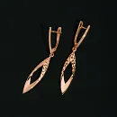 Серьги из красного золота