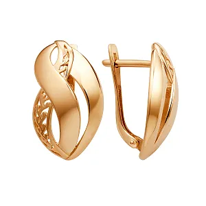 Серьги из красного золота