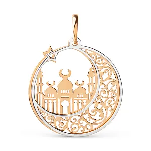 Подвеска из красного золота