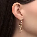 Серьги из красного золота