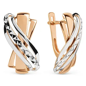 Серьги из красного золота